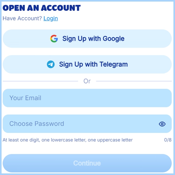 mr bet registration screen