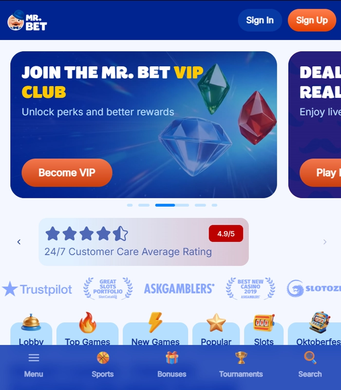 mr bet on mobile phone